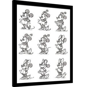 Obraz na zeď - Minnie Mouse - Sketched - Multi, 34.3 × 44.5 cm