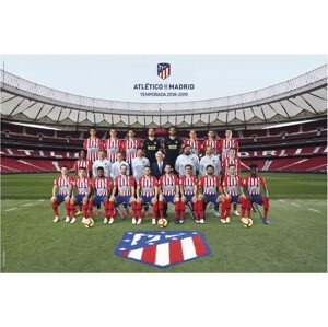 Plakát, Obraz - Atletico Madrid 2018/2019 - Plantilla, 91.5 × 61 cm