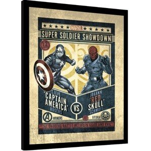 Obraz na zeď - Marvel Comics - Captain America vs Red Skull, 34.5 × 44.3 cm