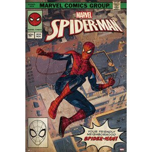 Plakát, Obraz - Spider-Man - Comic Front, 61 × 91.5 cm