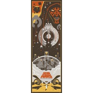 Plakát, Obraz - Star Wars: Epizoda I - Skrytá hrozba, 53 × 158 cm