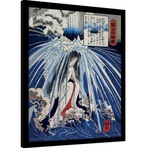 Obraz na zeď - Kuniyoshi - Tonosawa Waterfall, 34.3 × 44.5 cm