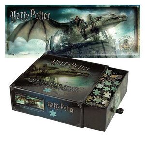Puzzle Harry Potter - Útěk z Gringottovy banky, 99 × 33 cm, 1000 ks