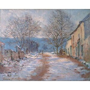 Obrazová reprodukce Snow in Limetz; Effet de neige a Limetz, 1886, Monet, Claude, 40 × 30 cm