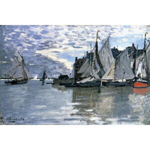 Obrazová reprodukce Sailing Boats, c.1864-1866, Monet, Claude, 40 × 26.7 cm