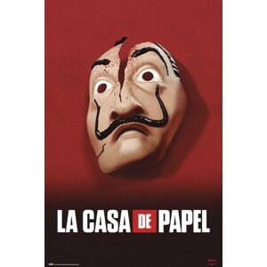 Plakát, Obraz - La Casa De Papel - Mask, 61 × 91.5 cm