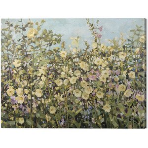 Obraz na plátně Anne-Marie Butlin - Yellow Hollyhocks, 2 - 80×60 cm