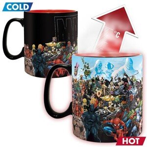 Měnící hrnek Marvel - Heroes, 0,46 l