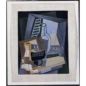Obrazová reprodukce Still Life in Front of a Window, 1922, Gris, Juan, 34 × 40 cm