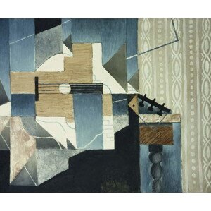 Obrazová reprodukce Guitar on Table, Gris, Juan, 40 × 32.9 cm