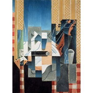 Obrazová reprodukce Still Life with Violin and Guitar, 1913, Gris, Juan, 30 × 40 cm