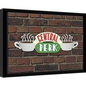 Obraz na zeď - Přátelé - Central Perk Brick, 44.5 × 34.3 cm