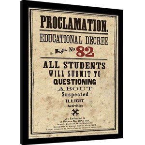 Obraz na zeď - Harry Potter - Educational Decree No. 82, 30 × 40 cm