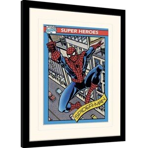 Obraz na zeď - Marvel Comics - Spider-Man Trading Card, 30 × 40 cm
