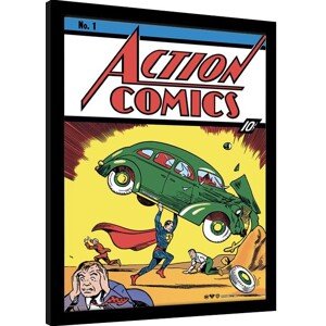 Obraz na zeď - Superman - Action Comics No.1, 34.3 × 44.5 cm