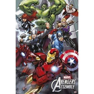Plakát, Obraz - Marvel - Avengers Assemble, 61 × 91.5 cm