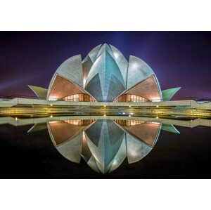 Fotografie The Lotus Temple, Jiti Chadha, 40 × 26.7 cm