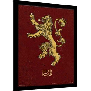 Obraz na zeď - Hra o Trůny (Game of Thrones) - Lannister, 34.3 × 44.5 cm