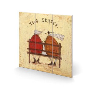 Dřevěný obraz Sam Toft - Two Seater, 30 × 30 cm