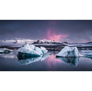 Fotografie The Glacier Lagoon, Andreas Wonisch, 40 × 22.2 cm