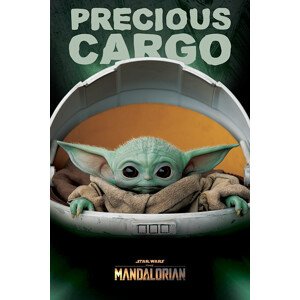 Plakát, Obraz - Star Wars: The Mandalorian - Precious Cargo (Baby Yoda), 61 × 91.5 cm