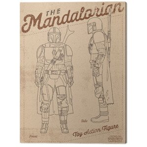 Obraz na plátně Star Wars: The Mandalorian - Action Figure, 2 - 30×40 cm