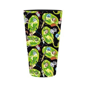 Sklenička Rick & Morty - Portals, 0,4 l