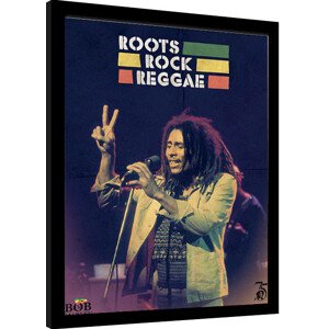 Obraz na zeď - Bob Marley - Roots Rock Reggae, 34.3 × 44.5 cm