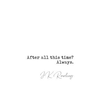 Ilustrace Quote Rowling, Finlay & Noa, 30 × 40 cm