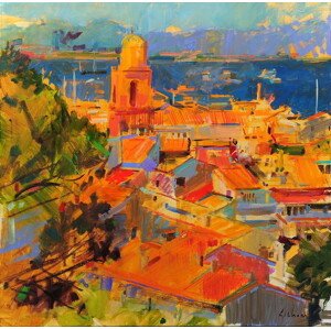 Obrazová reprodukce Golfe de Saint-Tropez, Graham, Peter, 40 × 40 cm