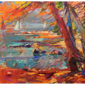 Obrazová reprodukce Les Iles de Lerins, Graham, Peter, 40 × 40 cm