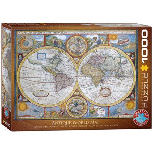 Puzzle Antique World Map, 1000 ks