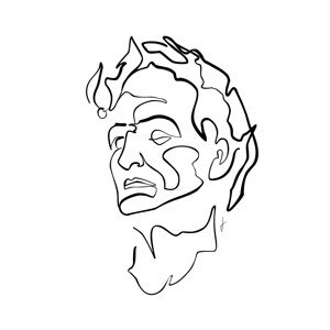 Ilustrace Caesar, Hugo Jurčík, 40 × 40 cm