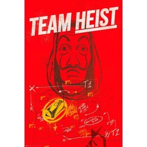 Plakát, Obraz - Money Heist (La Casa De Papel) - Team Heist, 61 × 91.5 cm