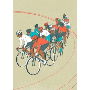 Obrazová reprodukce Bike Race, Southwood, Eliza, 30 × 40 cm