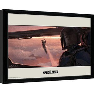 Obraz na zeď - Star Wars: The Mandalorian - Fly, 40 × 30 cm