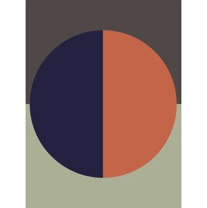 Ilustrace Blue orange sun, Finlay & Noa, 30 × 40 cm