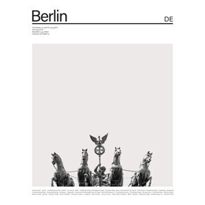 Ilustrace City Berlin 1, Finlay & Noa, 30 × 40 cm