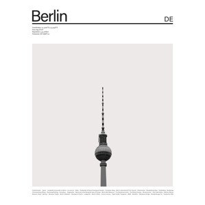 Ilustrace City Berlin 2, Finlay & Noa, 30 × 40 cm