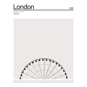 Ilustrace City London 2, Finlay & Noa, 30 × 40 cm