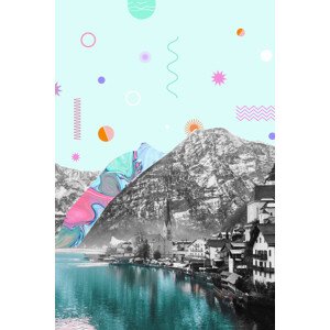 Ilustrace abstractlake, MadKat, 26.7 × 40 cm