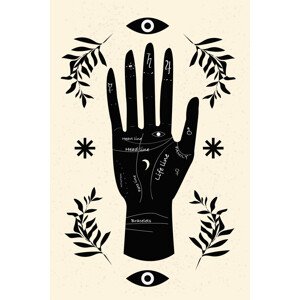 Ilustrace futureteller, MadKat, 26.7 × 40 cm