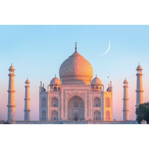 Plakát, Obraz - Taj Mahal - Sunset, 91.5 × 61 cm