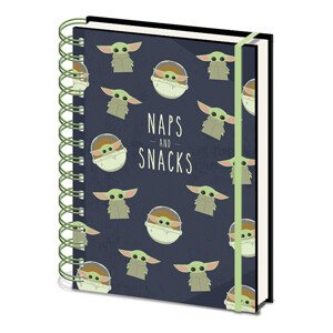 Zápisník Star Wars: The Mandalorian - Snacks and Naps, A5