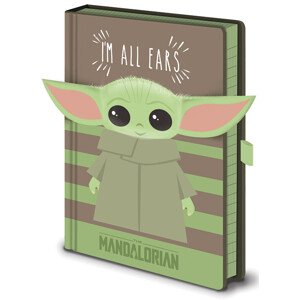 Zápisník Star Wars: The Mandalorian - I‘m All Ears Green, A5