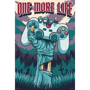 Plakát, Obraz - Gamer - One More Life, 61 × 91.5 cm