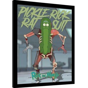 Obraz na zeď - Rick & Morty - Pickle Rick, 34.3 × 44.5 cm