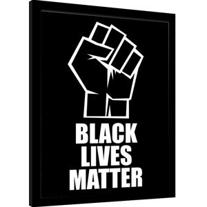 Obraz na zeď - Black Lives Matter - Fist, 34.3 × 44.5 cm