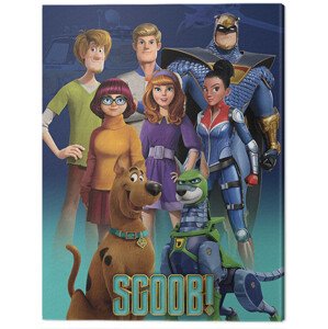 Obraz na plátně Scoob! - Scooby Gang and Falcon Force, 2 - 60×80 cm