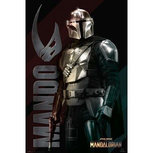 Plakát, Obraz - Star Wars: The Mandalorian - Mando, 61 × 91.5 cm